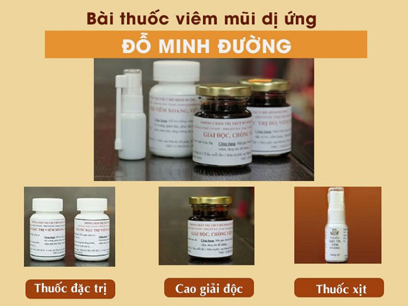 Liệu trình thuốc chữa viêm mũi dị ứng của nhà thuốc Đỗ Minh Đường