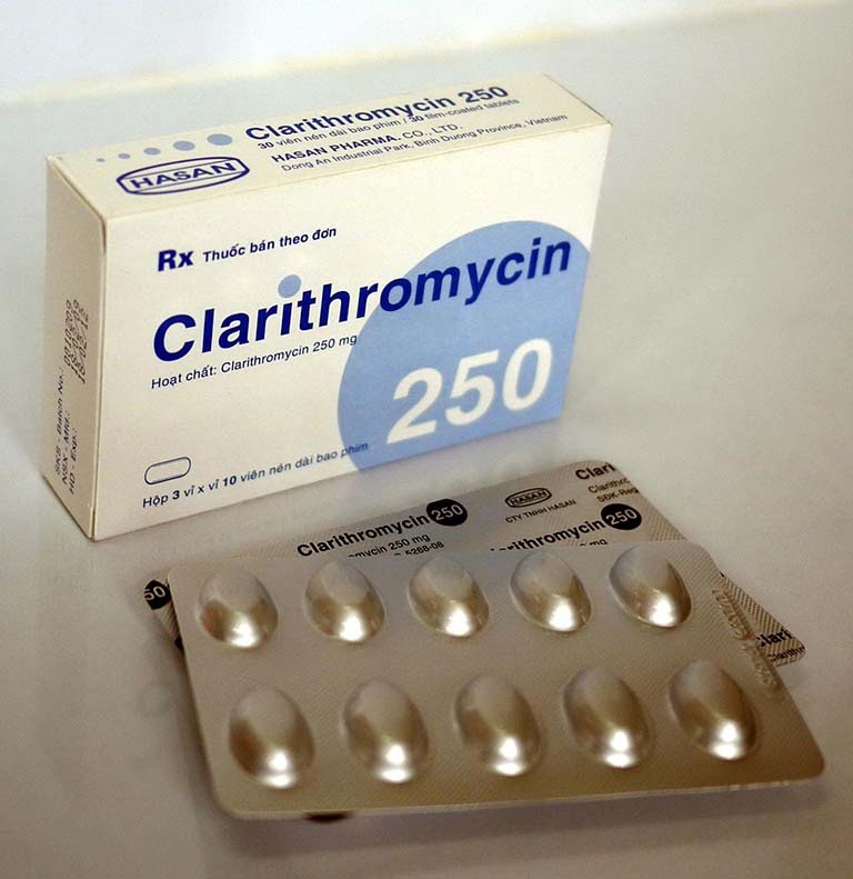 Thuốc điều trị viêm họng Clarithromycin
