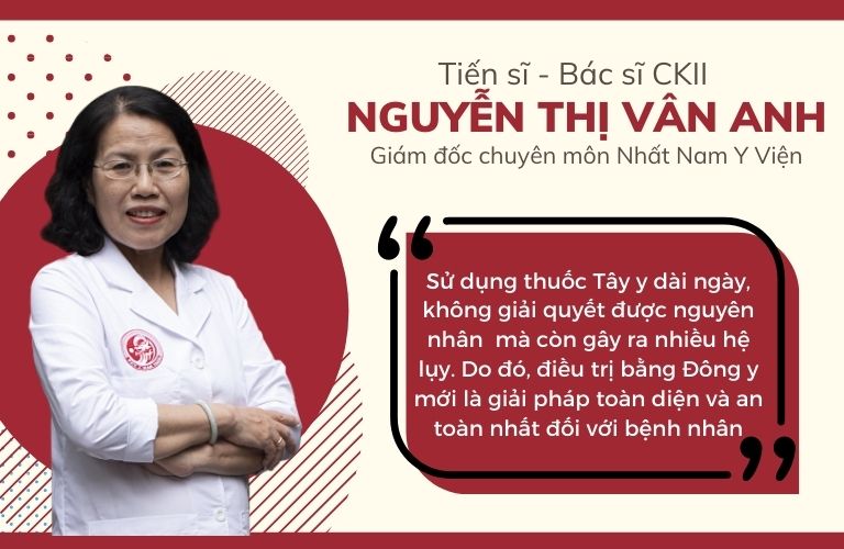 TS.BS Nguyễn Thị Vân Anh tư vấn chỉ có chữa trị đau dạ dày bằng Đông Y mới là giải pháp an toàn và toàn diện nhất