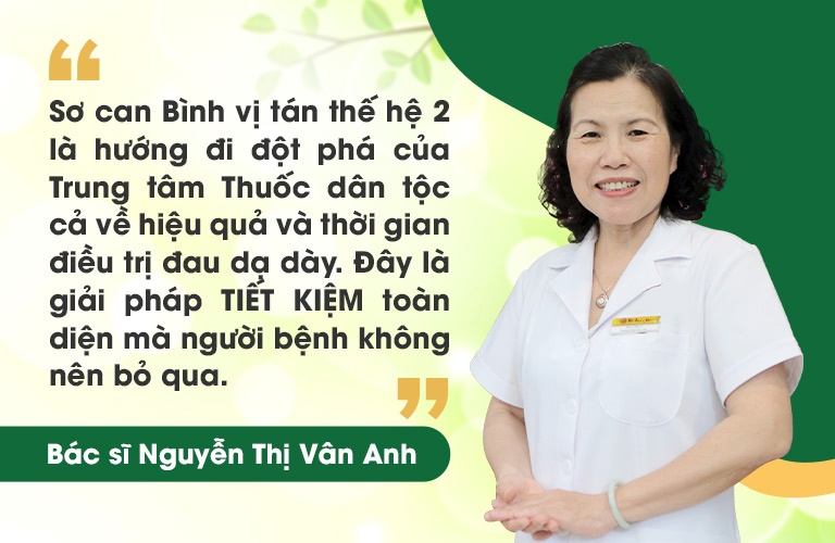 Bác sĩ Vân Anh nhận định về bài thuốc Sơ can Bình vị tán thế hệ 2