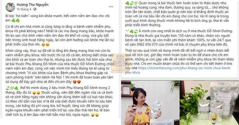 Bài chia sẻ của hotmom Thu Hương thu hút hàng ngàn lượt quan tâm từ hội chị em