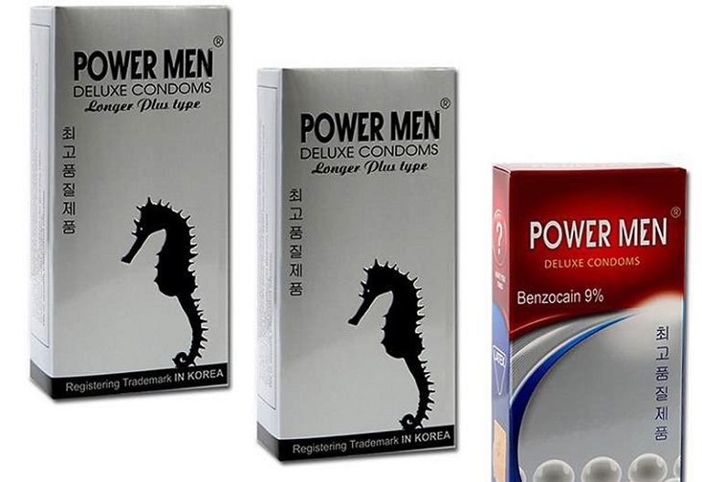 Bao cao su con cá ngựa Power Men Deluxe Condoms