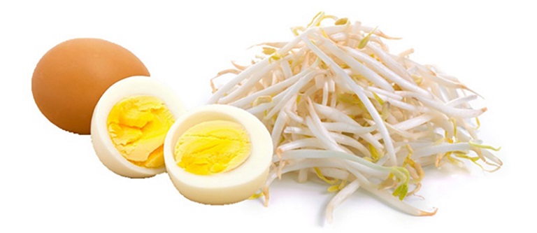 Giá đỗ và trứng gà cải thiện chất lượng tinh trùng