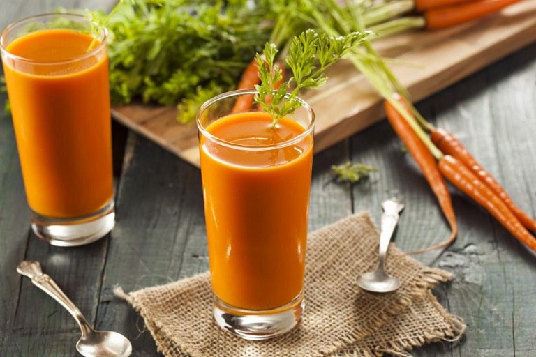 Nước ép cà rốt rất tốt cho người bị trào ngược dạ dày thực quản