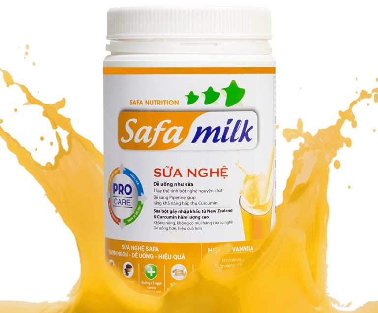 Sữa nghệ Safa cho người đau dạ dày