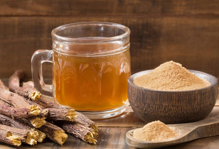 Uống trà cam thảo giúp giảm đau, chống viêm dạ dày