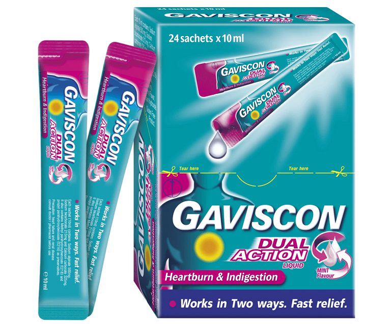Gaviscon chữa đau dạ dày cho trẻ nhỏ