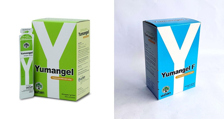 Yumangel có 2 loại xanh lá và xanh dương với quy cách đóng gói giống nhau